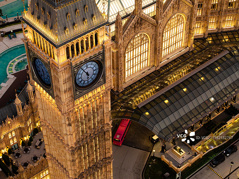 澳门伦敦人夜景图片素材