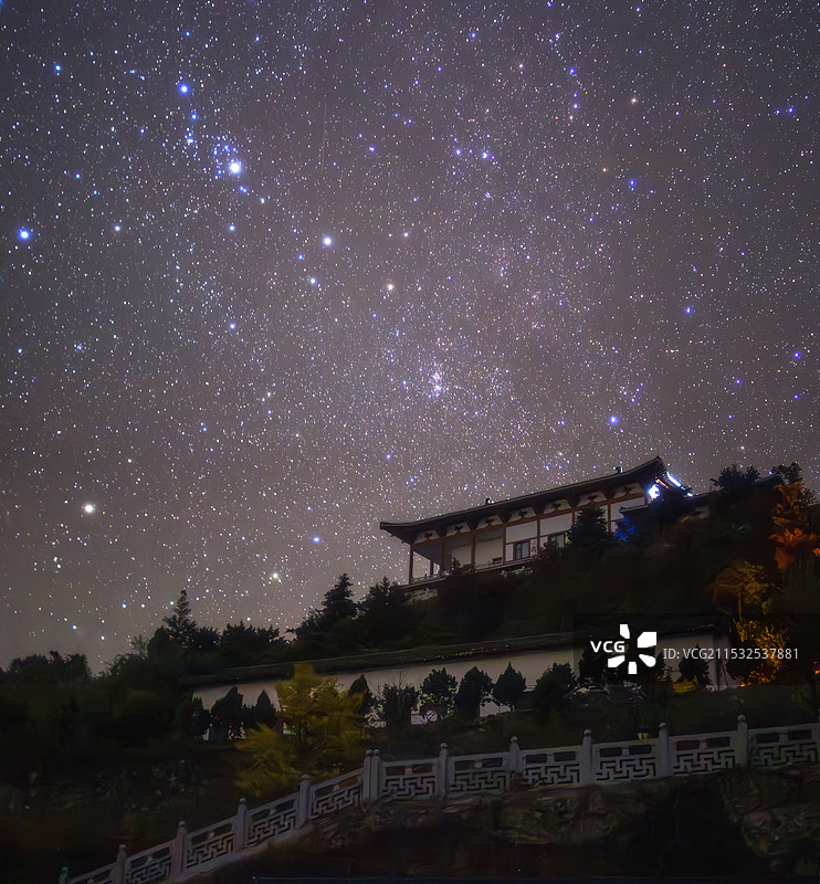随州大洪山星空图片素材