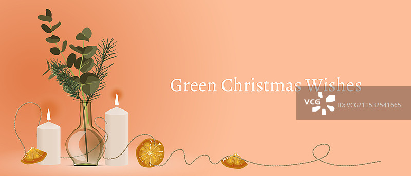 可持续的圣诞季节背景与图片素材