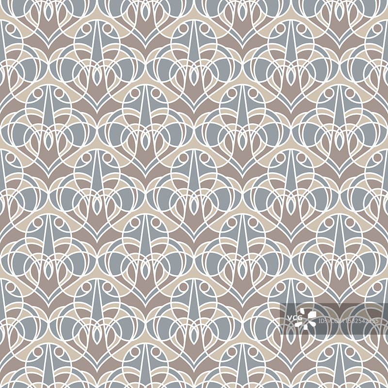 无缝线性图案与圆形元素图片素材