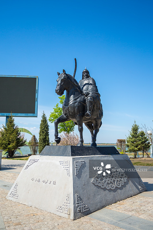 哈布图  哈萨尔像   大庆 杜尔伯特图片素材