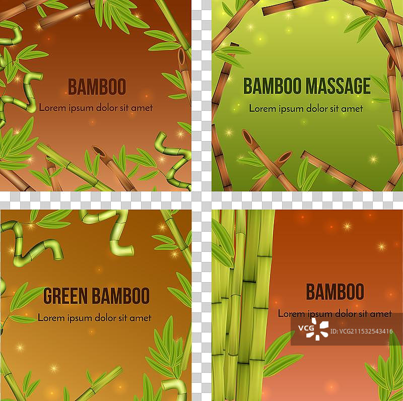 逼真的竹子概念图片素材