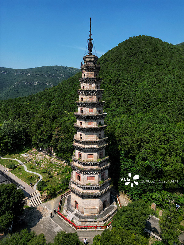 济南灵岩寺辟支塔图片素材