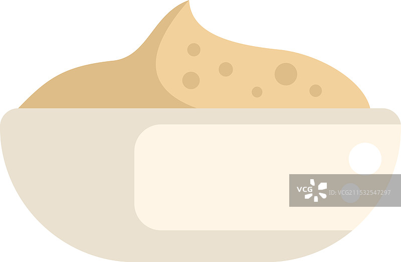 棕糖糊填充碗 烘焙原料图片素材