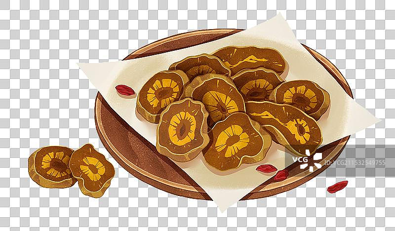 中国传统文化中医养生中草药药材医疗用品之黄连图片素材