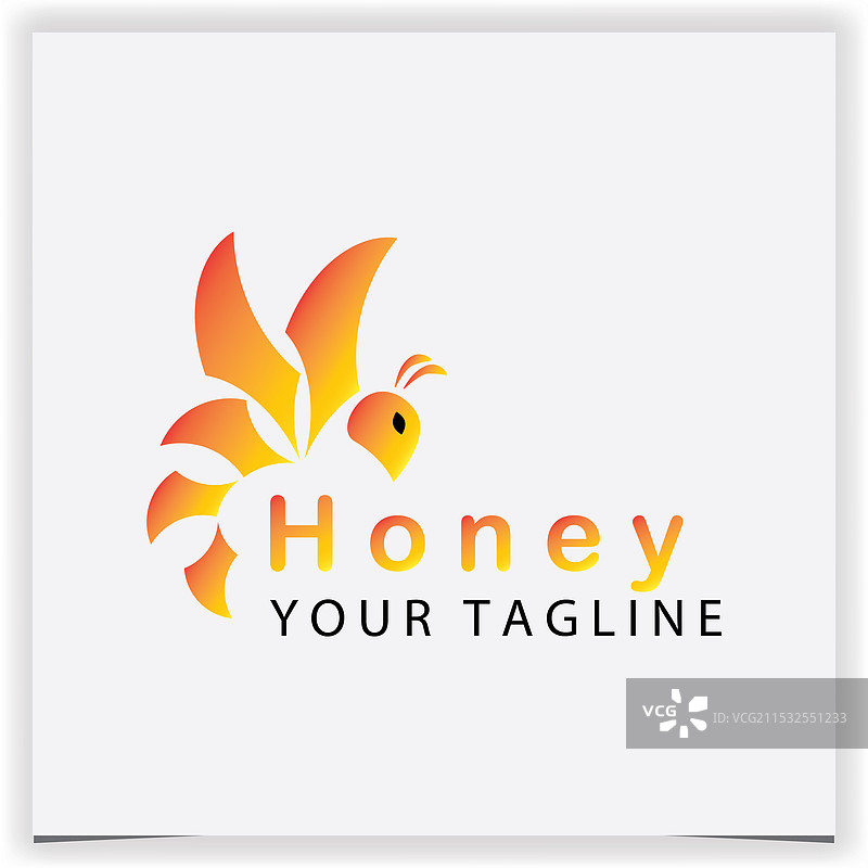 抽象蜜蜂动物标志图标设计 蜜蜂图片素材