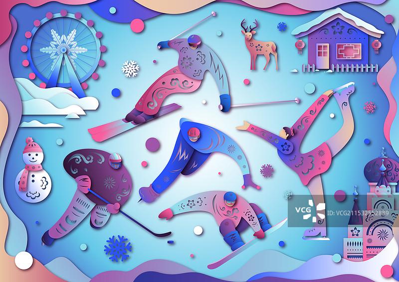 冬季运动图片素材