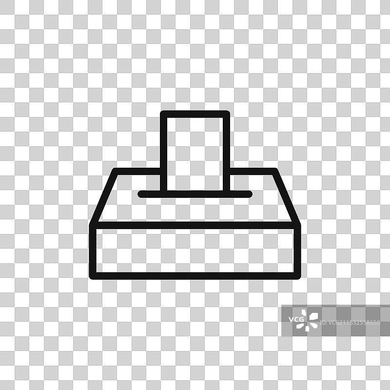 选票图标集 民主 选举 投票箱图片素材