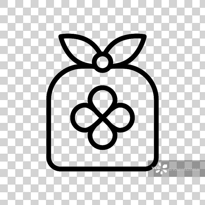 风吕敷图标集 东方礼物符号图片素材