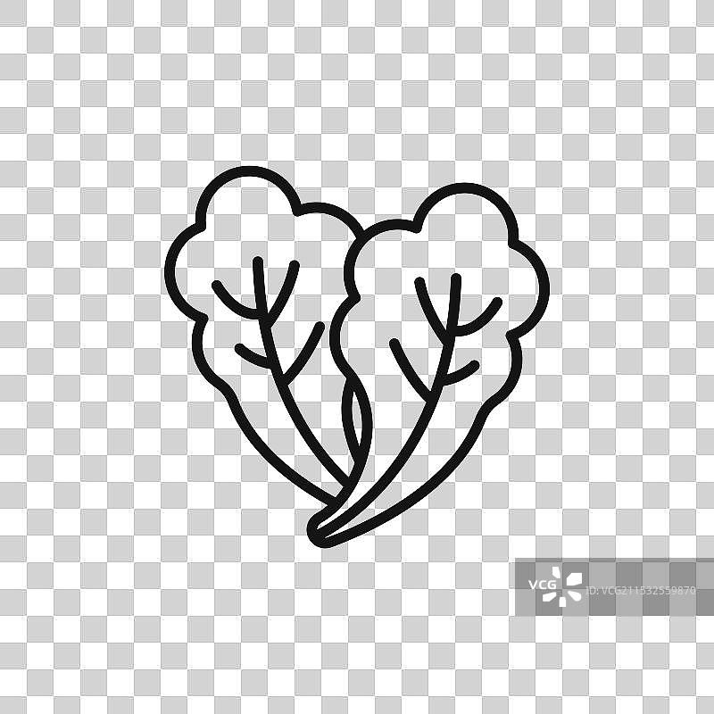 生菜图标集卷心菜蔬菜植物符号图片素材