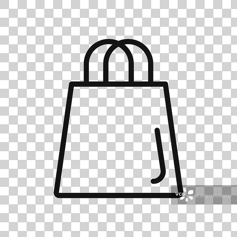 购物袋图标集，购物中心购物者纸袋图片素材