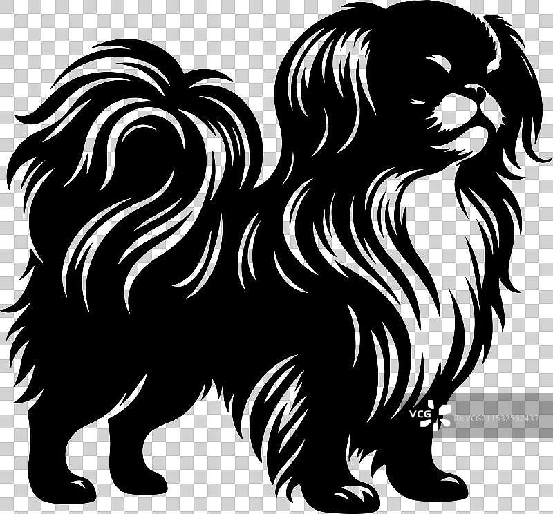 侧面站立的装饰性肖像图片素材