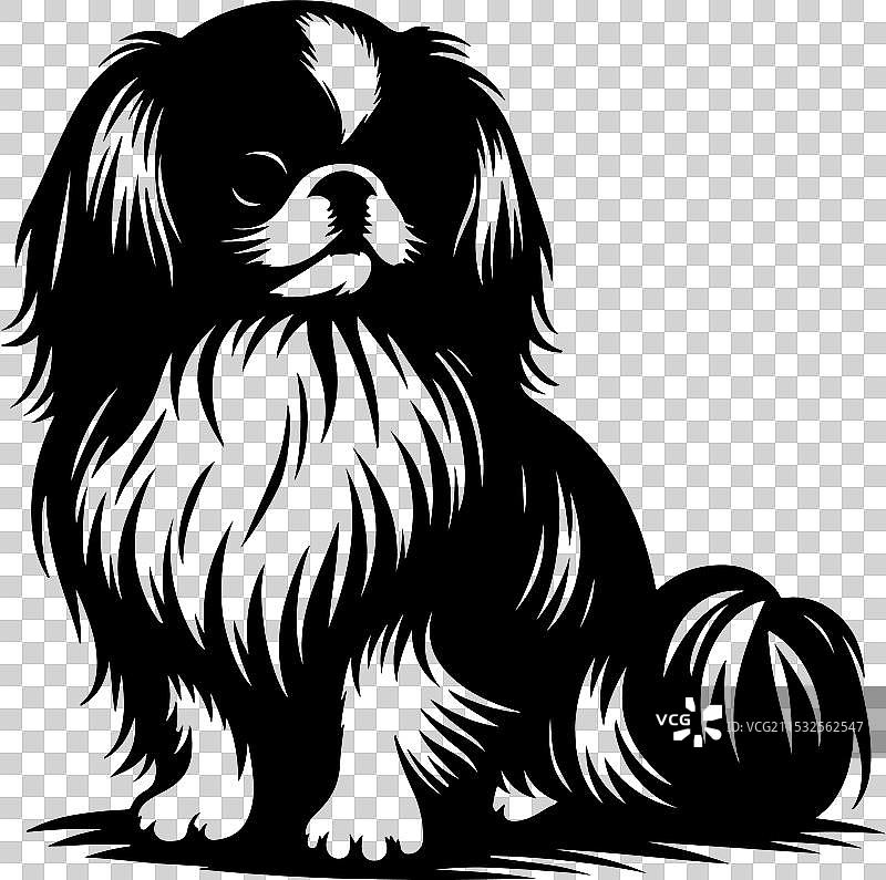 侧面站立的装饰性肖像图片素材