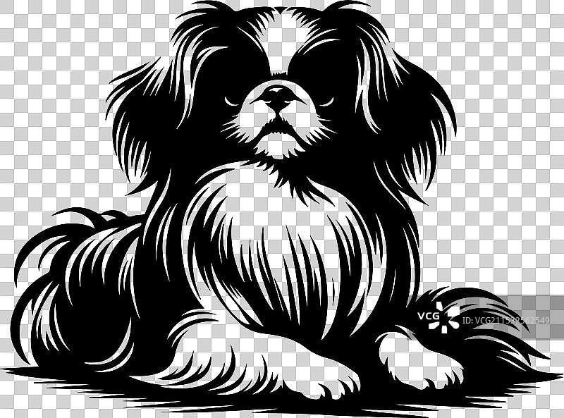 侧面站立的装饰性肖像图片素材