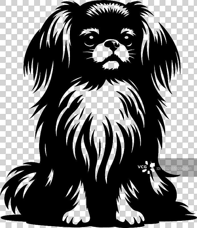 侧面站立的装饰性肖像图片素材