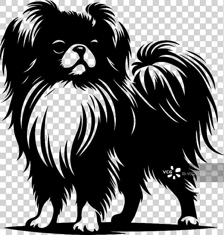 侧面站立的装饰性肖像图片素材