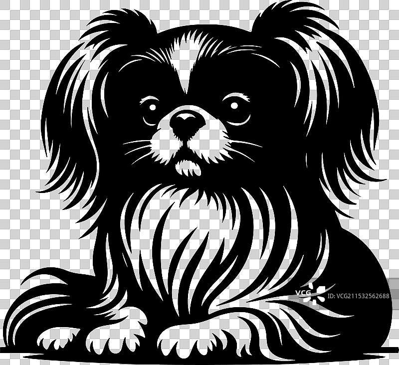 侧面站立的装饰性肖像图片素材