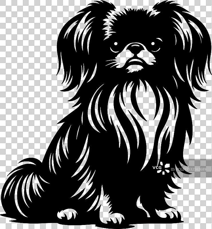 侧面站立的装饰性肖像图片素材