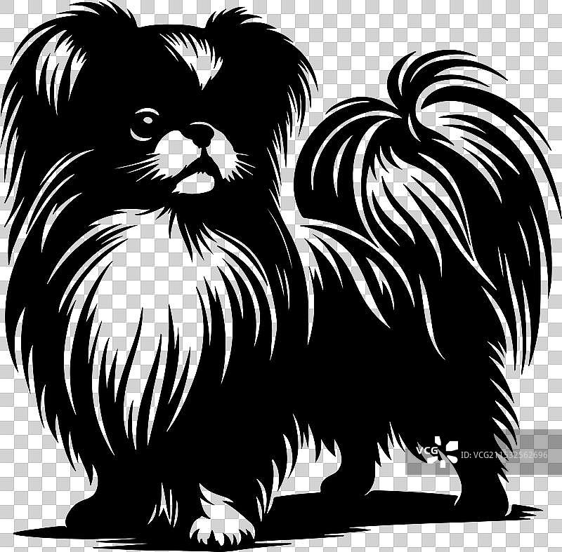 侧面站立的装饰性肖像图片素材