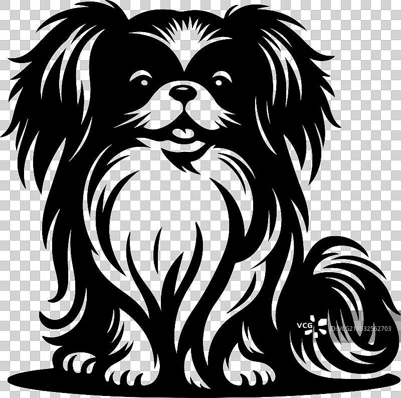 侧面站立的装饰性肖像图片素材