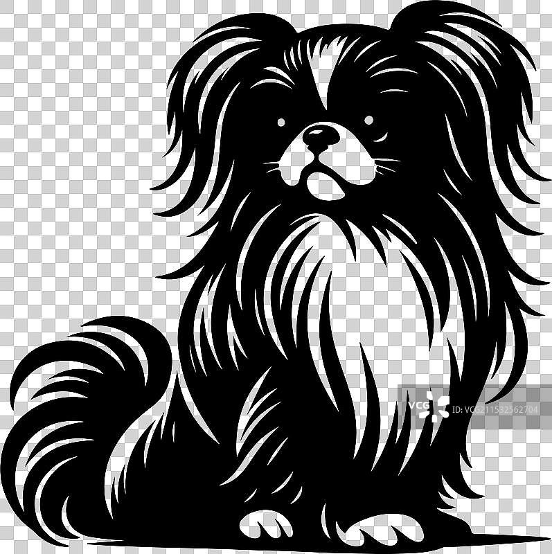 侧面站立的装饰性肖像图片素材