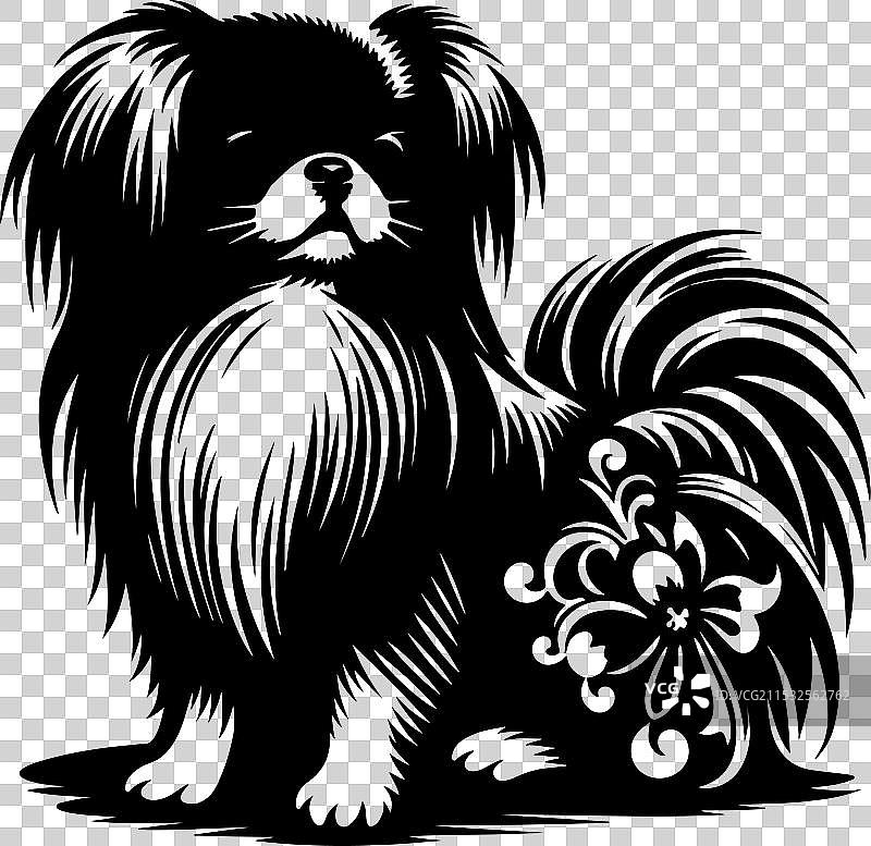 侧面站立的装饰性肖像图片素材