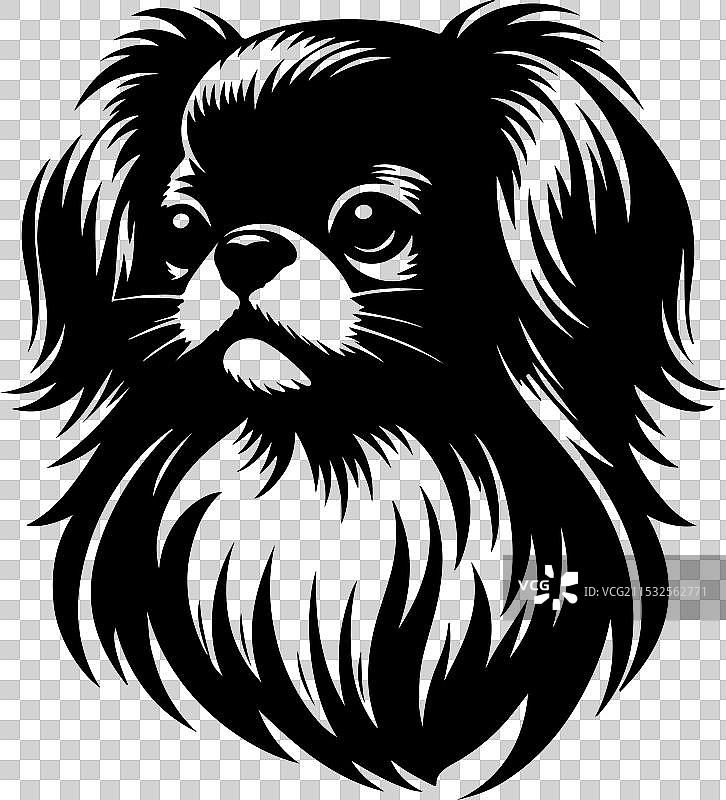 侧面站立的装饰性肖像图片素材