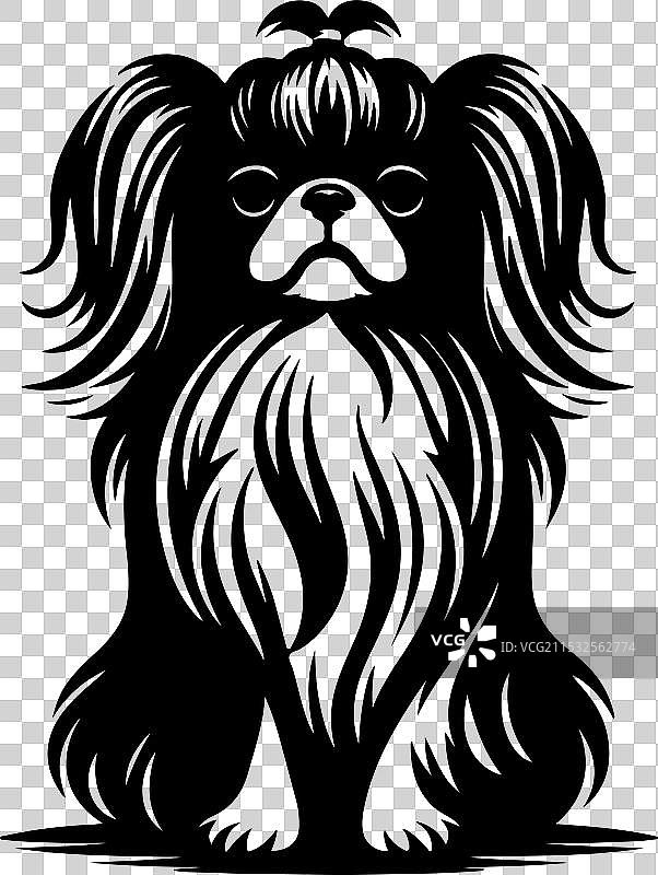 侧面站立的装饰性肖像图片素材