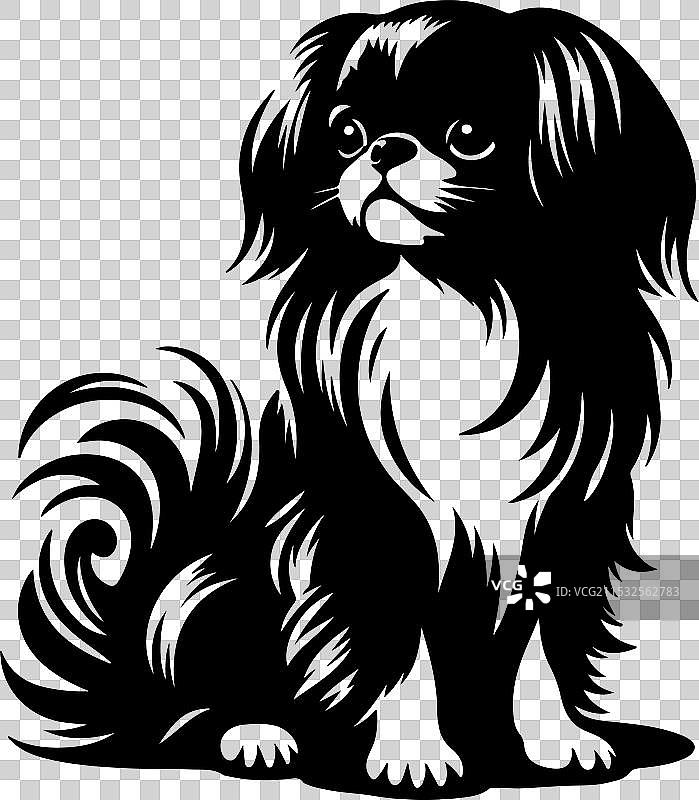 侧面站立的装饰性肖像图片素材