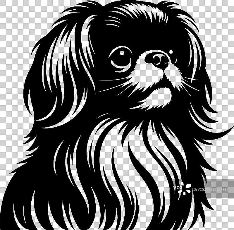 侧面站立的装饰性肖像图片素材