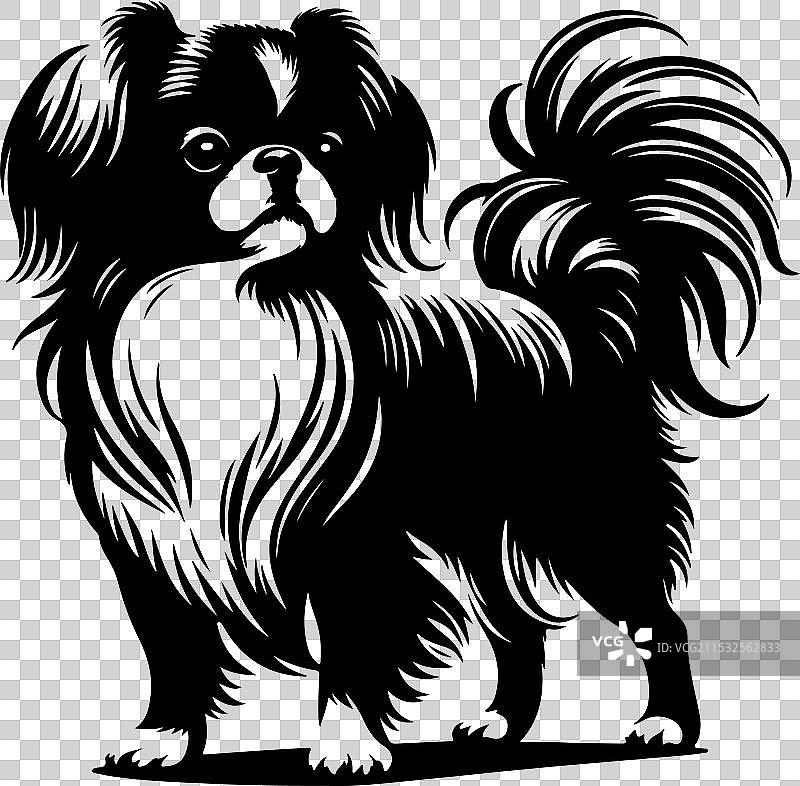 侧面站立的装饰性肖像图片素材