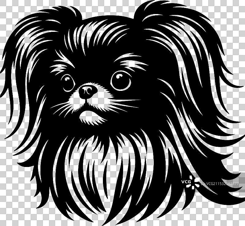 侧面站立的装饰性肖像图片素材