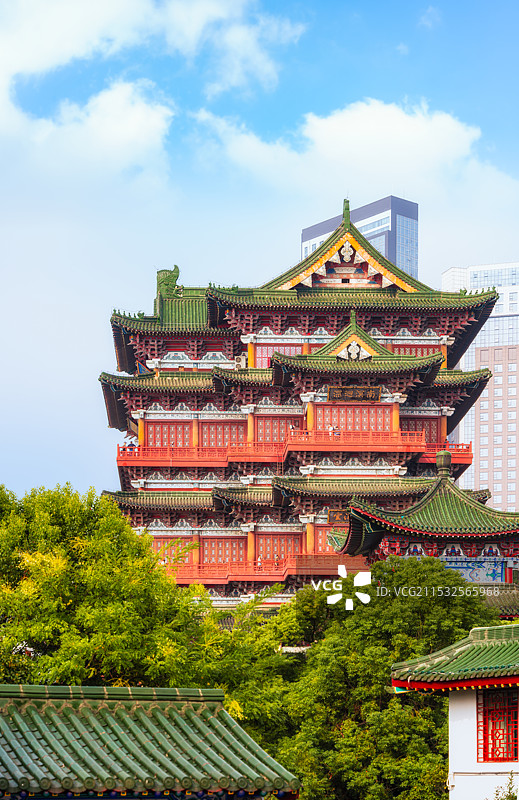 中国江西南昌滕王阁落日风光图片素材