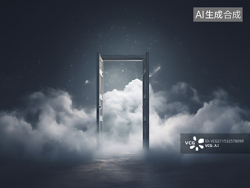 【AI数字艺术】门创意插画图片素材