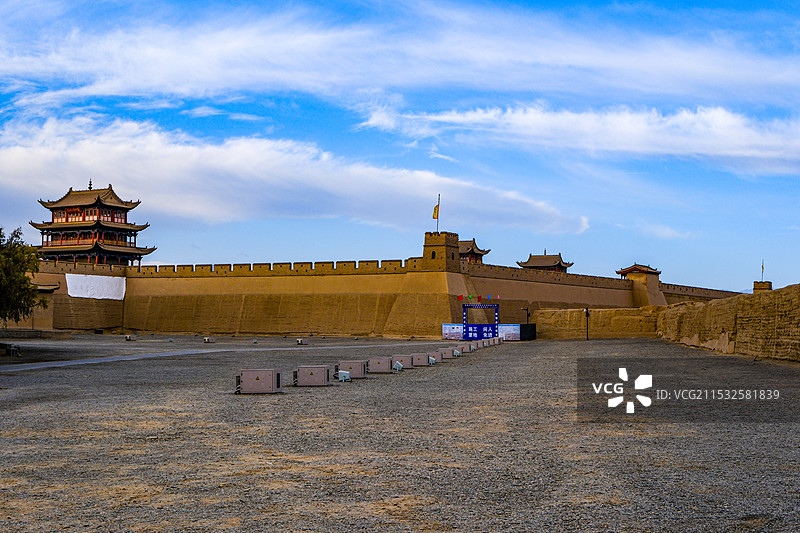 中国甘肃嘉峪关市，嘉峪关城楼，嘉峪关光化门，城墙，长城，嘉峪关文昌阁，嘉峪关关帝庙，嘉峪关戏台，图片素材