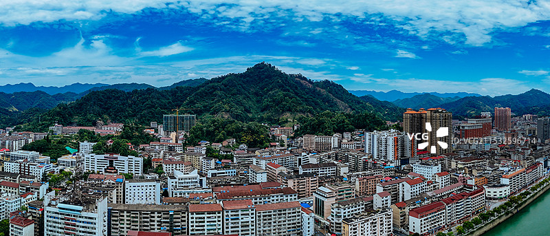 安化县 安化大桥 东坪镇 茶马广场 资水 萸江公园 航拍图片素材