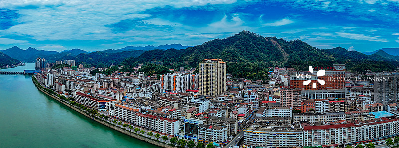 安化县 安化大桥 东坪镇 茶马广场 资水 萸江公园 航拍图片素材