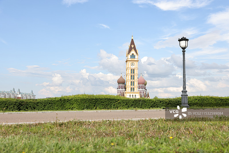 内蒙古满洲里俄罗斯风情建筑公园图片素材