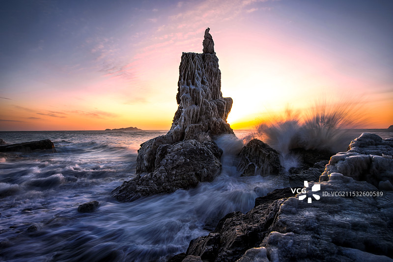 大连旅顺口海岸 将军石图片素材