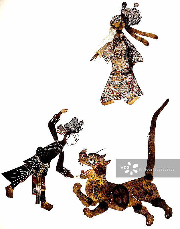 皮影里的中国之人物图片素材