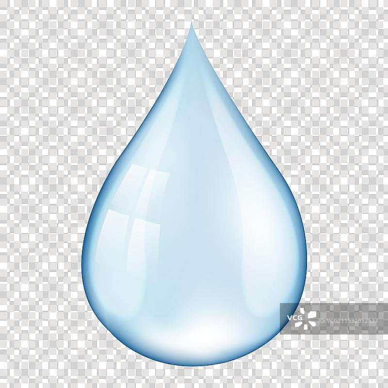 水滴与透明背景隔离图片素材