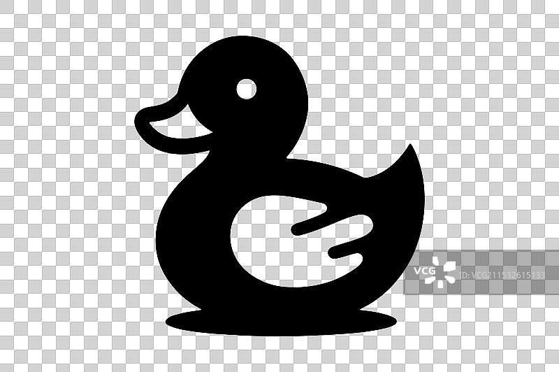 鸭子剪影艺术图片素材