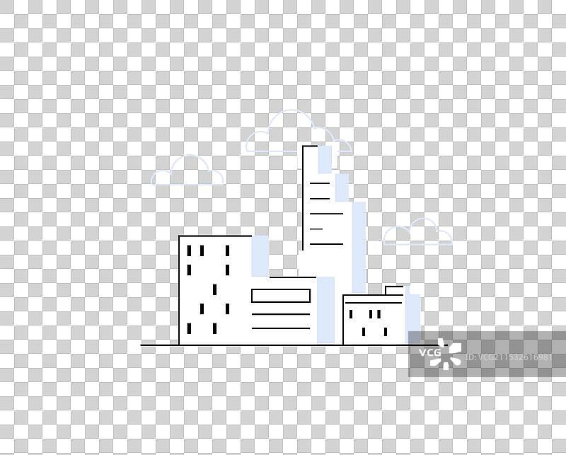 现代城市建筑的天际线图片素材