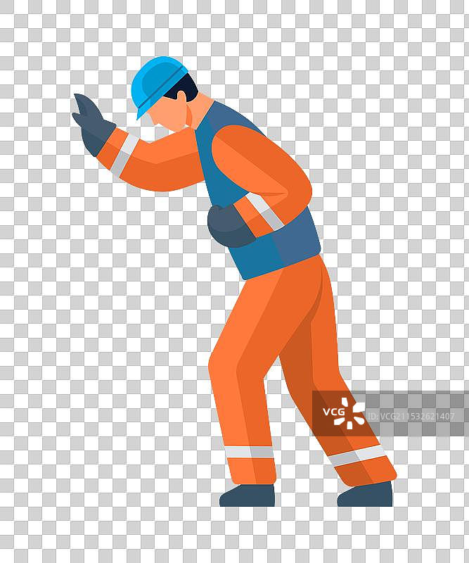 穿着防护装备的工人图片素材