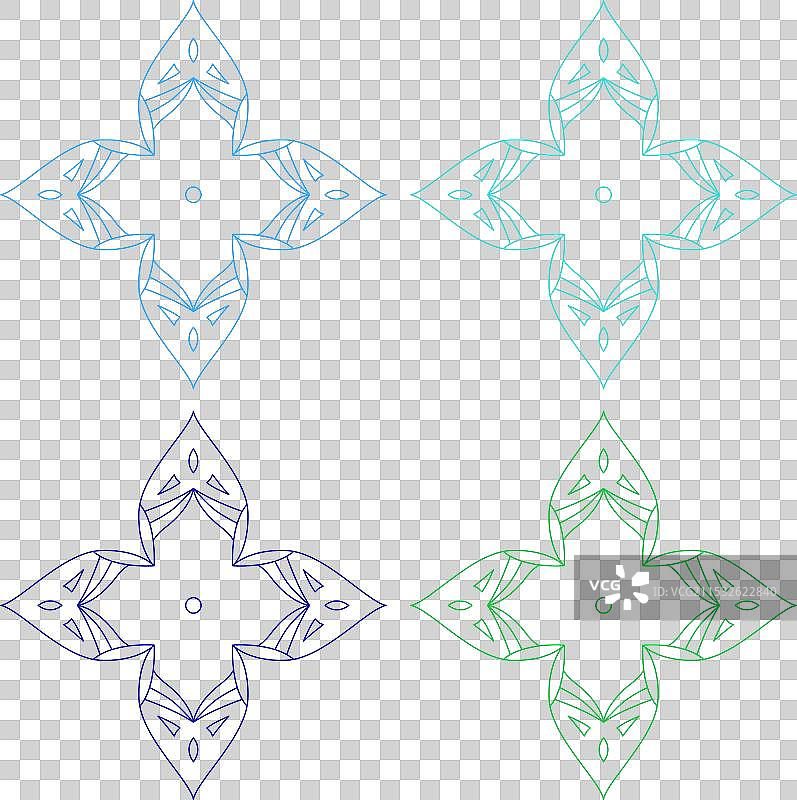 奢华蓝色饰品系列图片素材