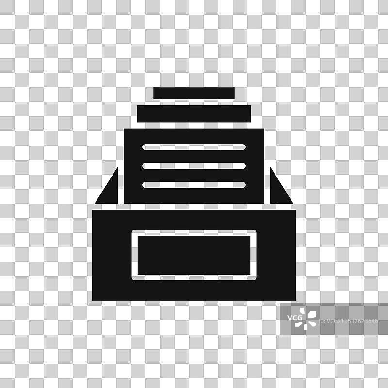 档案图标集 数据 文件夹 组织 盒子图片素材