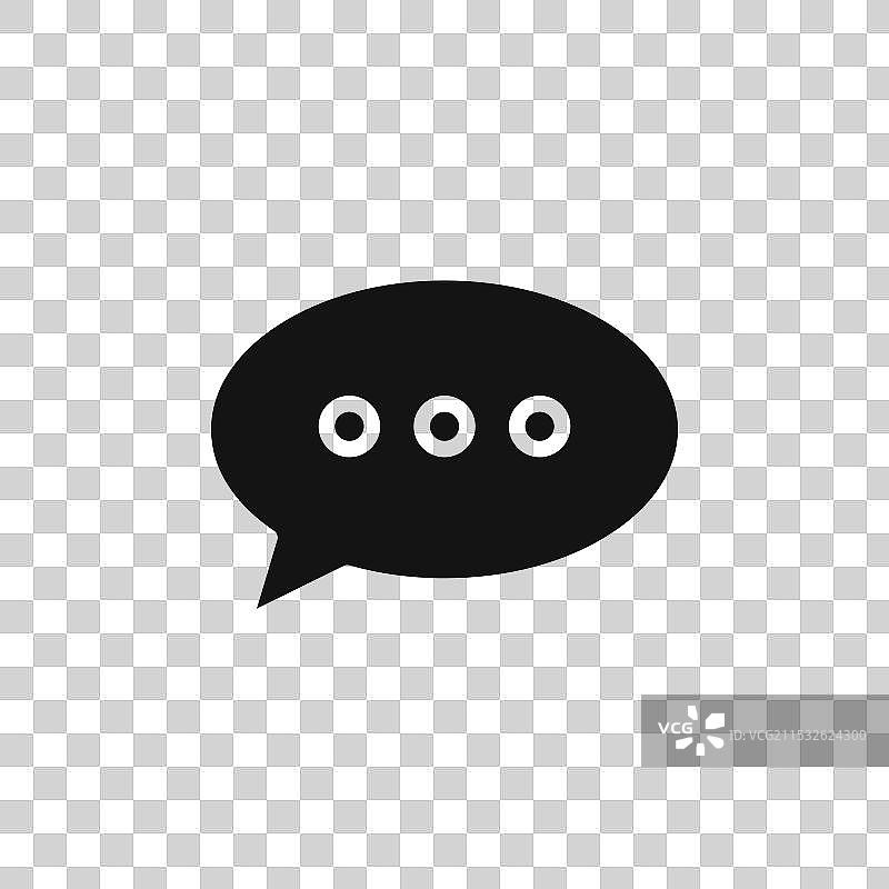 评论图标集，谈话，语音，消息气泡图片素材