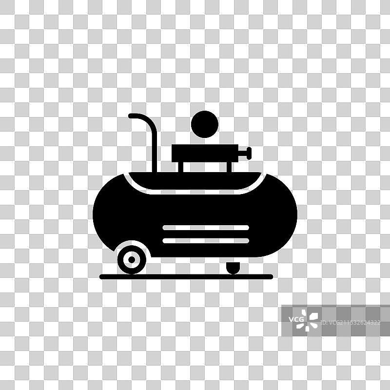 电动便携式空气压缩机图标集图片素材