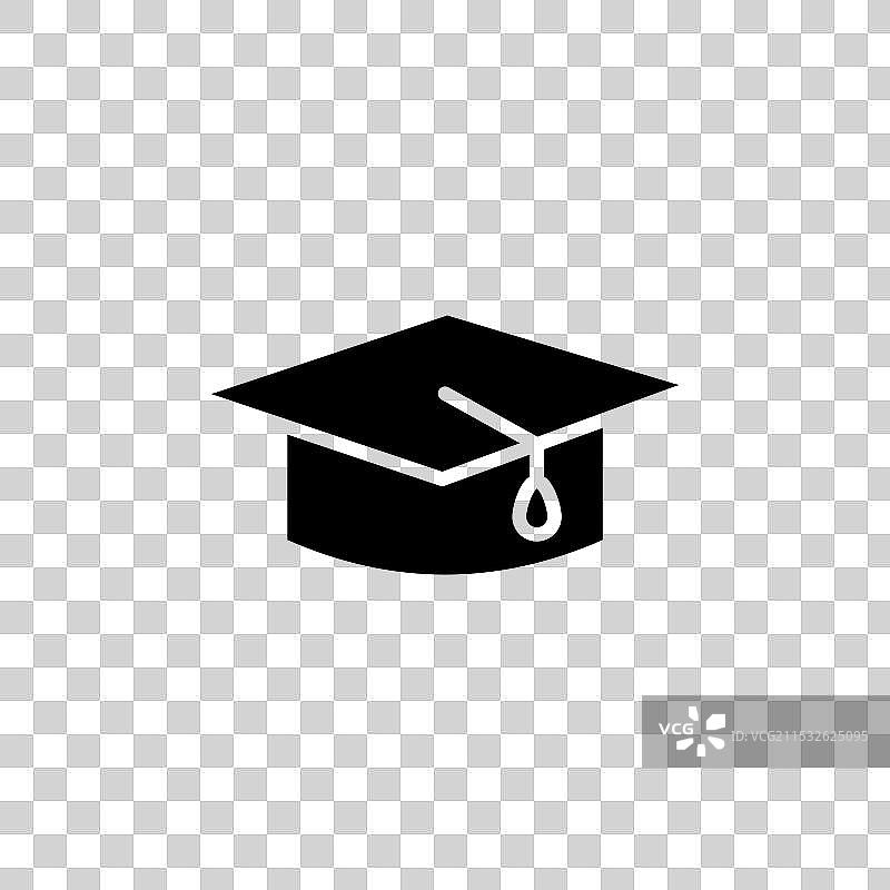 毕业帽图标集 学术帽符号图片素材