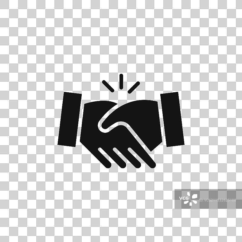 握手图标集 商业合作交易图片素材